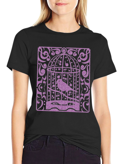Birdcage Music Graphic Tee - Black