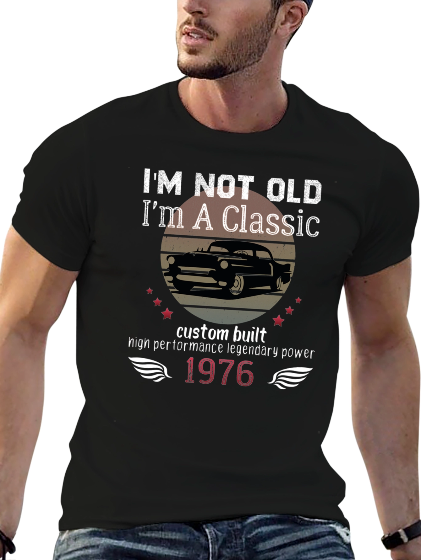 Classic Car 1976 Birthday T-Shirt