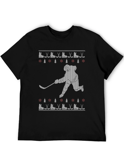 Hockey Ugly Christmas Sweater T-Shirt