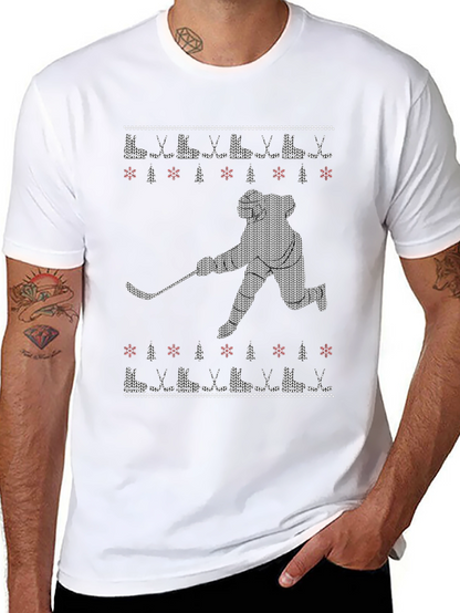 Hockey Ugly Christmas Sweater T-Shirt
