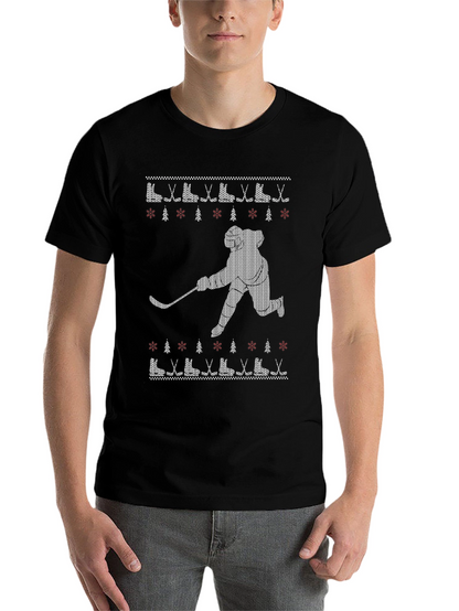 Hockey Ugly Christmas Sweater T-Shirt
