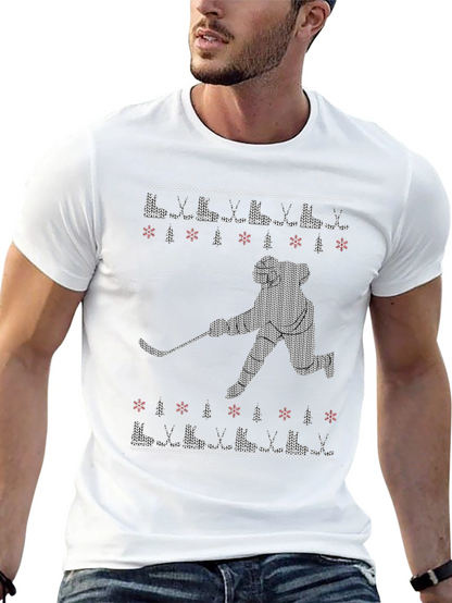 Hockey Ugly Christmas Sweater T-Shirt