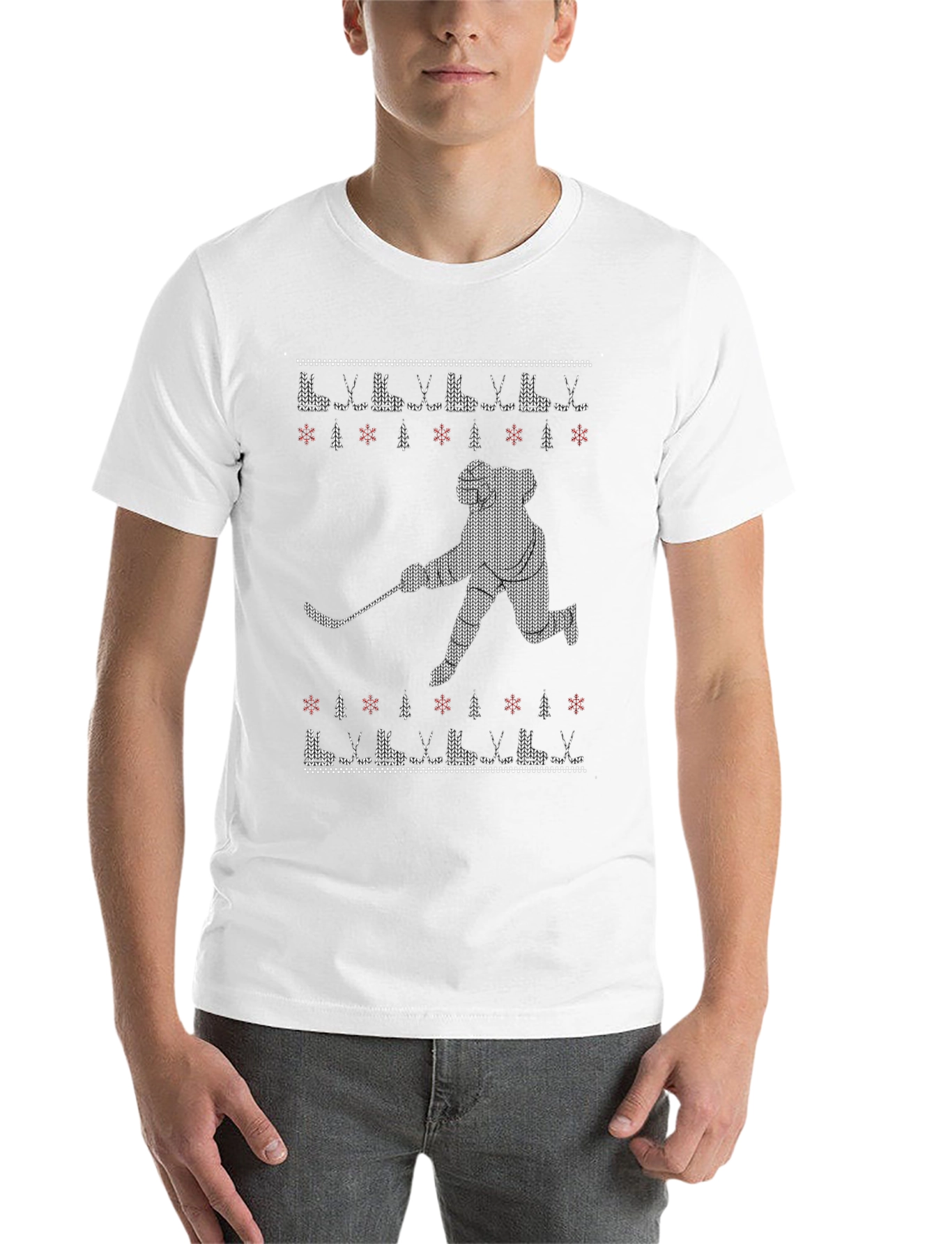 Hockey Ugly Christmas Sweater T-Shirt