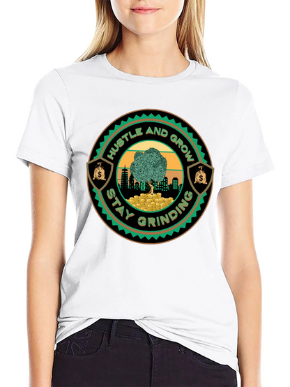 Hustle & Grow Graphic Tee - Stay Grinding!