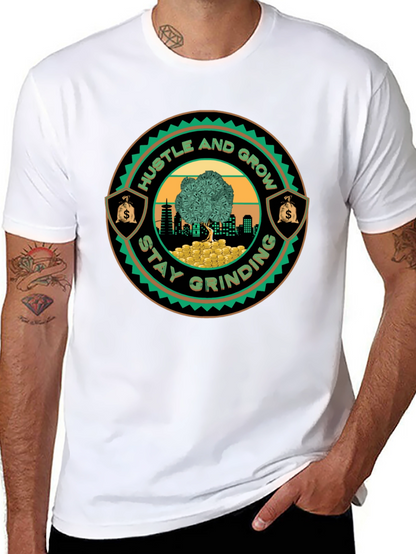 Hustle & Grow Graphic Tee - Stay Grinding!