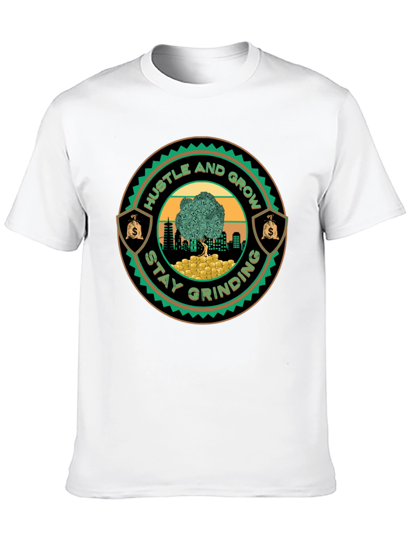 Hustle & Grow Graphic Tee - Stay Grinding!