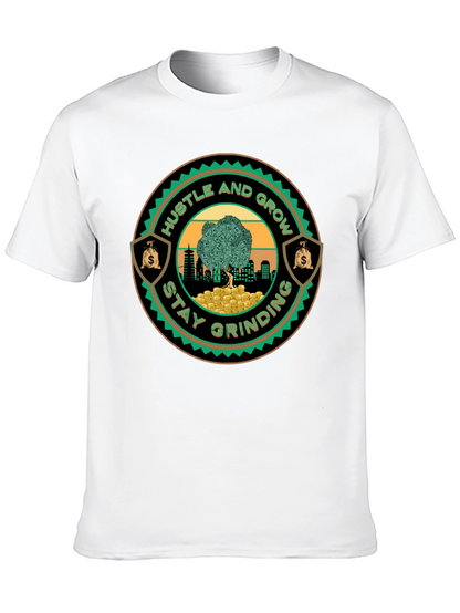 Hustle & Grow Graphic Tee - Stay Grinding!