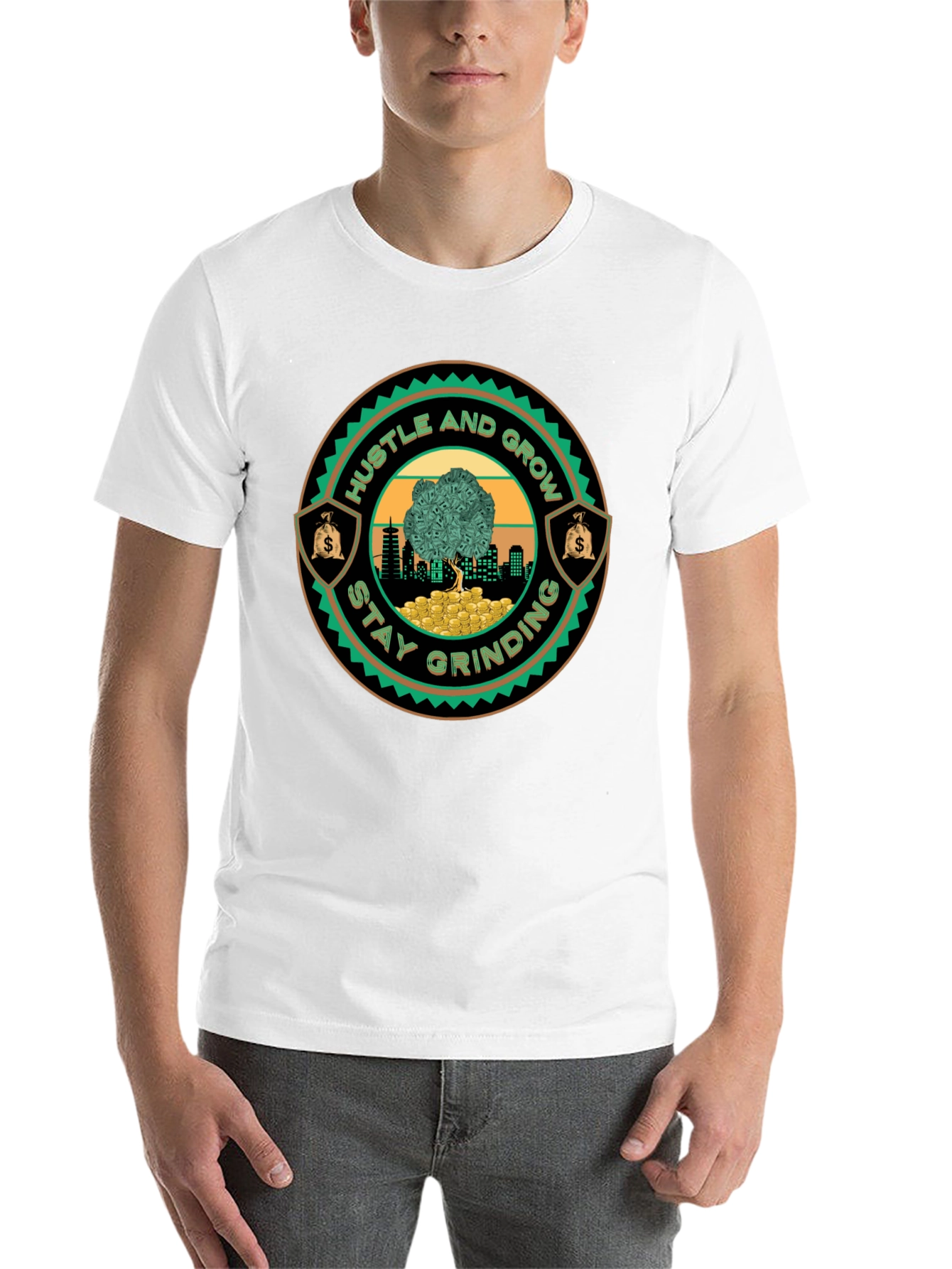 Hustle & Grow Graphic Tee - Stay Grinding!