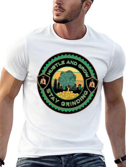 Hustle & Grow Graphic Tee - Stay Grinding!