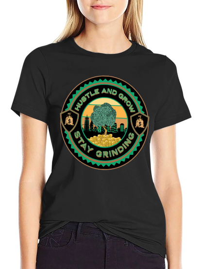 Hustle & Grow Graphic Tee - Stay Grinding!