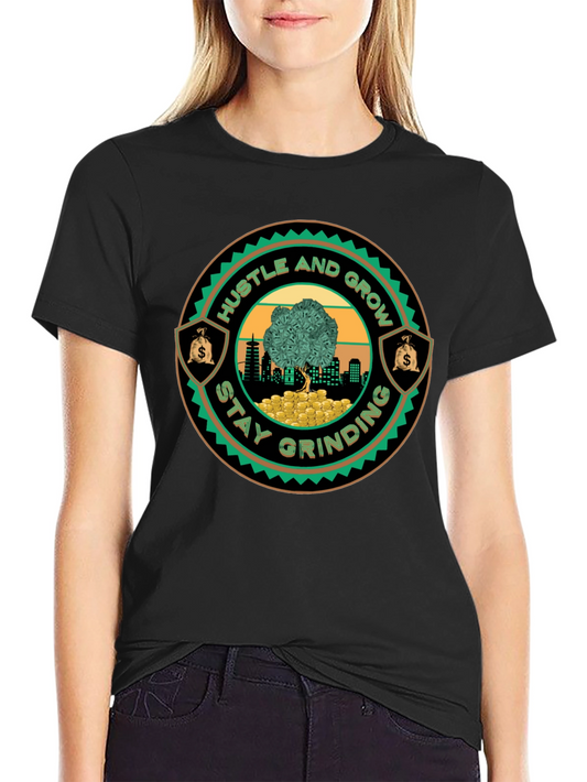 Hustle & Grow Graphic Tee - Stay Grinding!