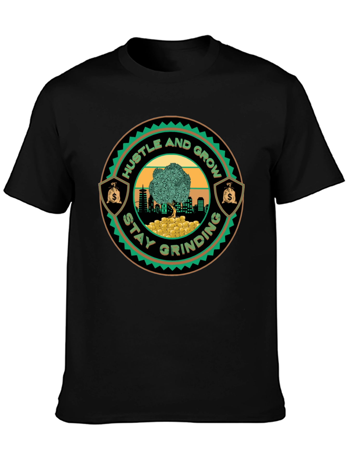 Hustle & Grow Graphic Tee - Stay Grinding!
