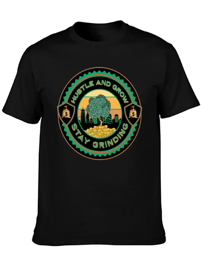 Hustle & Grow Graphic Tee - Stay Grinding!