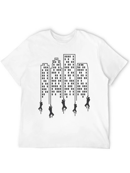 City Climber Graphic Tee - Urban Adventure Shirt