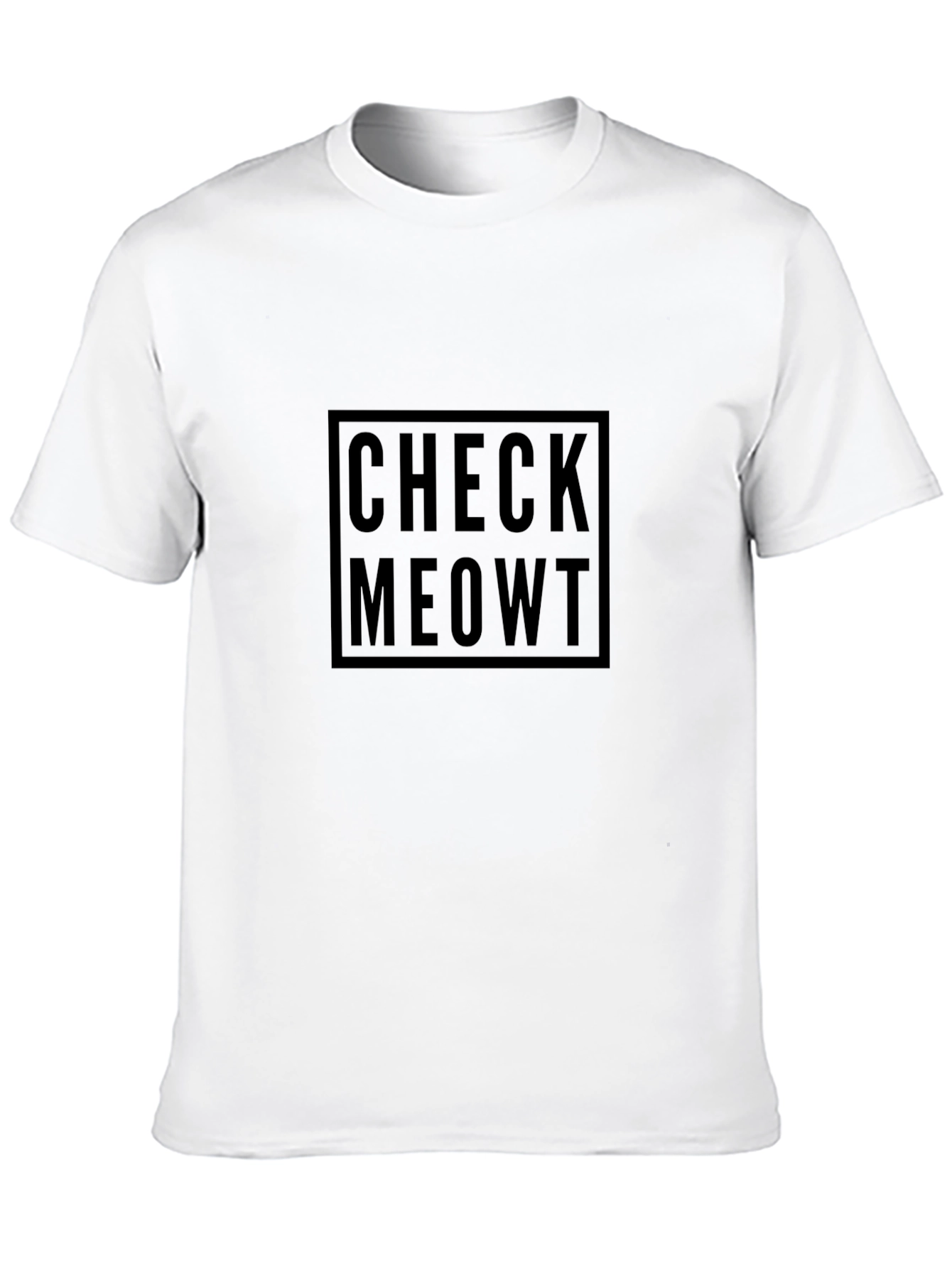 Check Meowt Black T-Shirt