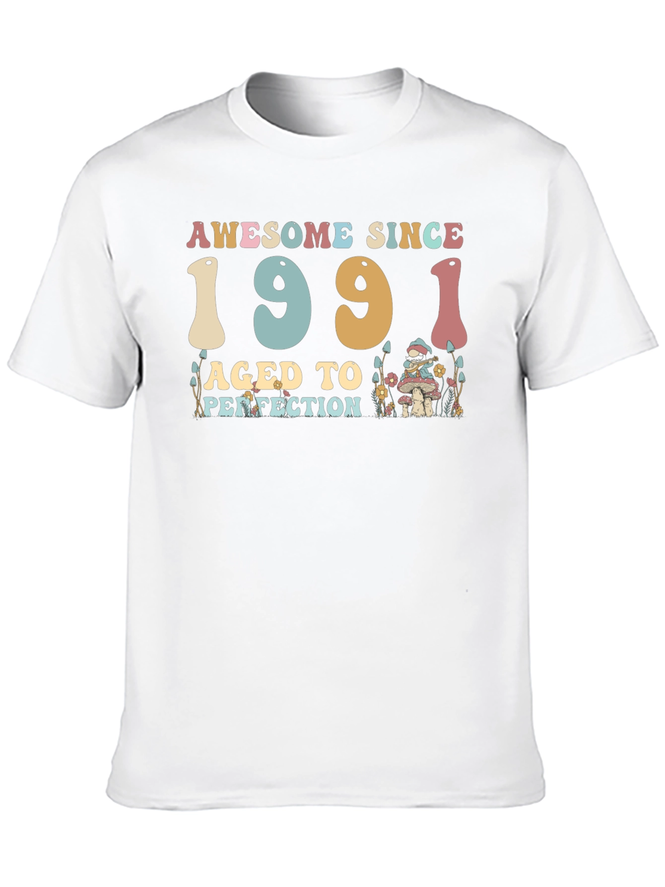 Awesome Since 1991 Aged to Perfection Black T-Shirt