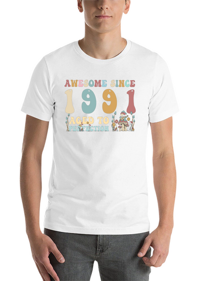 Awesome Since 1991 Aged to Perfection Black T-Shirt