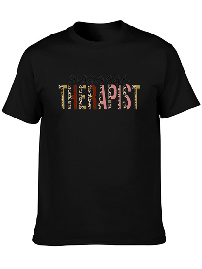 Massage Therapist Leopard Print T-Shirt