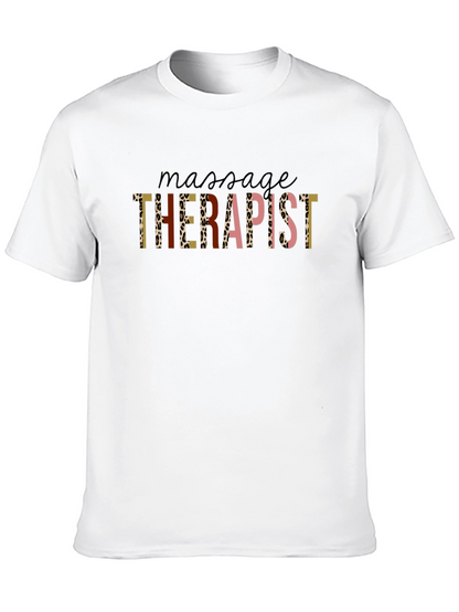Massage Therapist Leopard Print T-Shirt