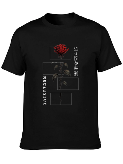 Reclusive Rose Graphic Tee - Black