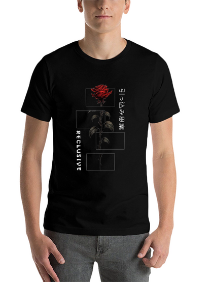 Reclusive Rose Graphic Tee - Black