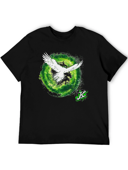 Eagle Portal Graphic Tee - Cool Black T-Shirt