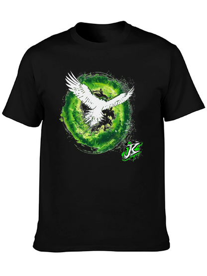 Eagle Portal Graphic Tee - Cool Black T-Shirt