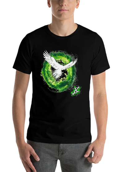 Eagle Portal Graphic Tee - Cool Black T-Shirt