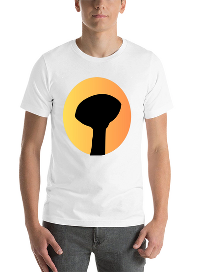 Graphic Tee: Silhouette Water Tower Art T-Shirt