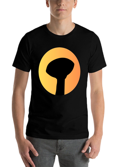 Graphic Tee: Silhouette Water Tower Art T-Shirt