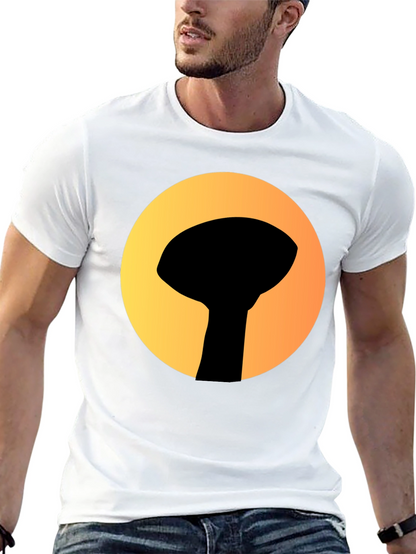 Graphic Tee: Silhouette Water Tower Art T-Shirt