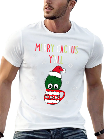Merry Cactus Yall Christmas T-Shirt