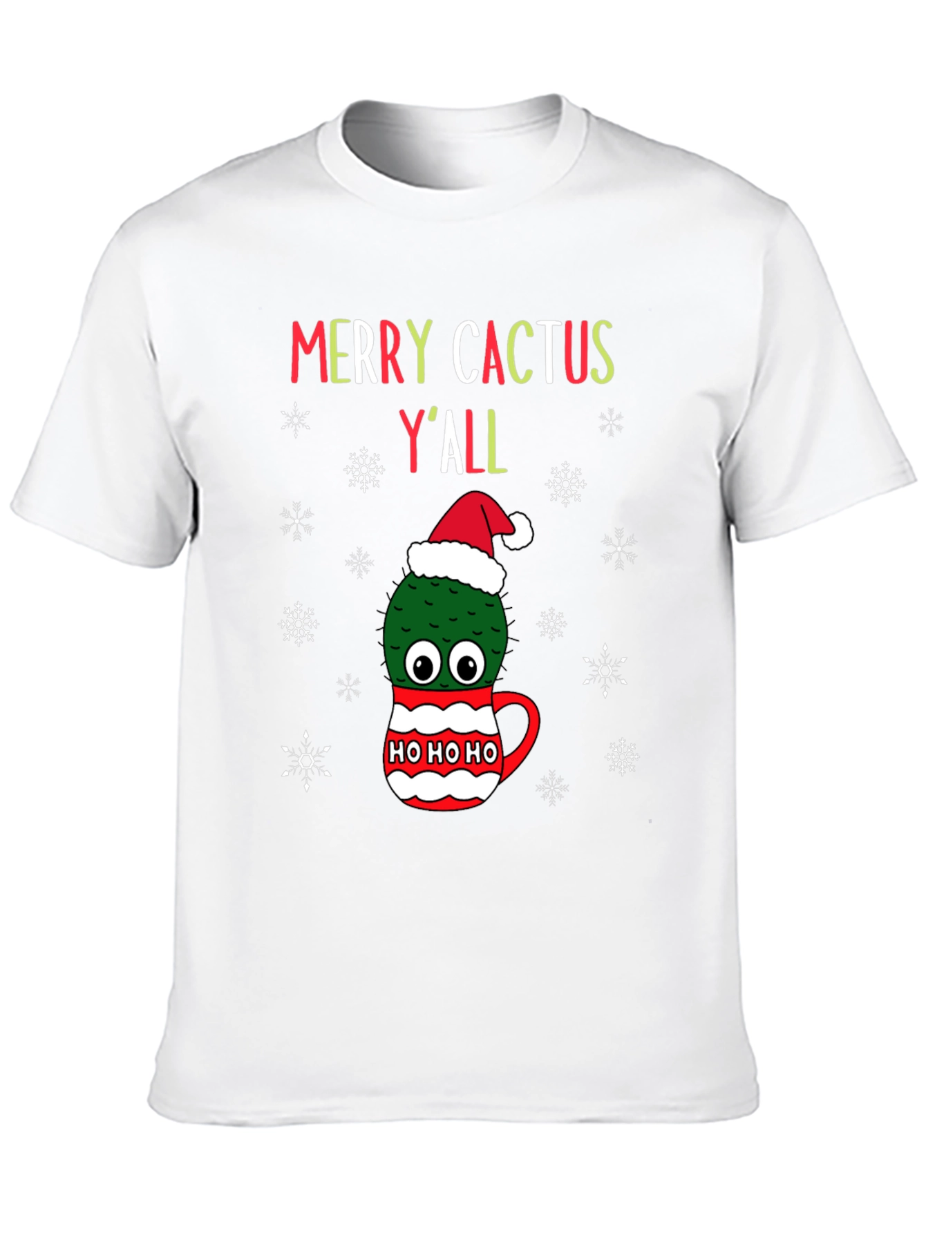 Merry Cactus Yall Christmas T-Shirt