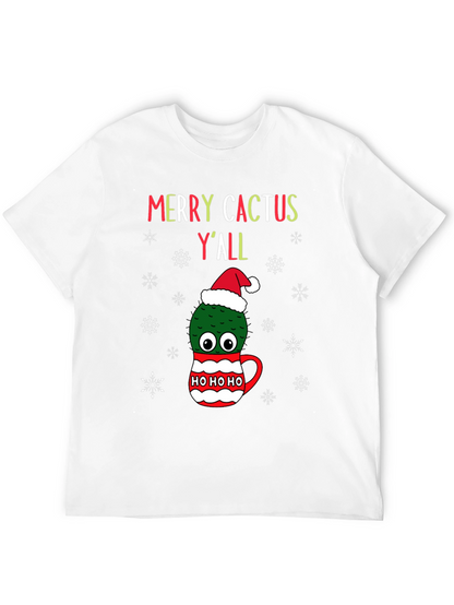 Merry Cactus Yall Christmas T-Shirt