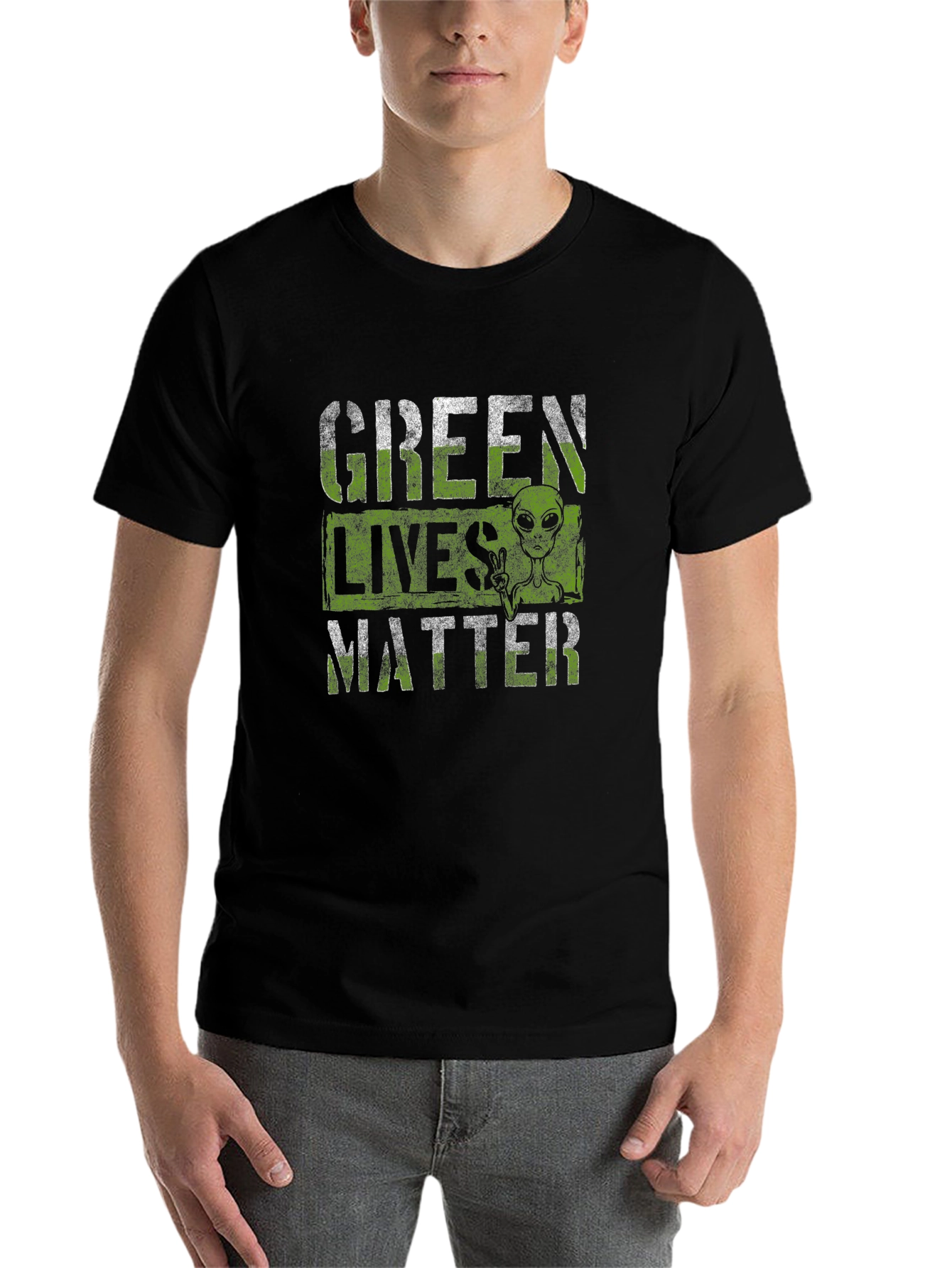 Green Lives Matter Alien T-Shirt