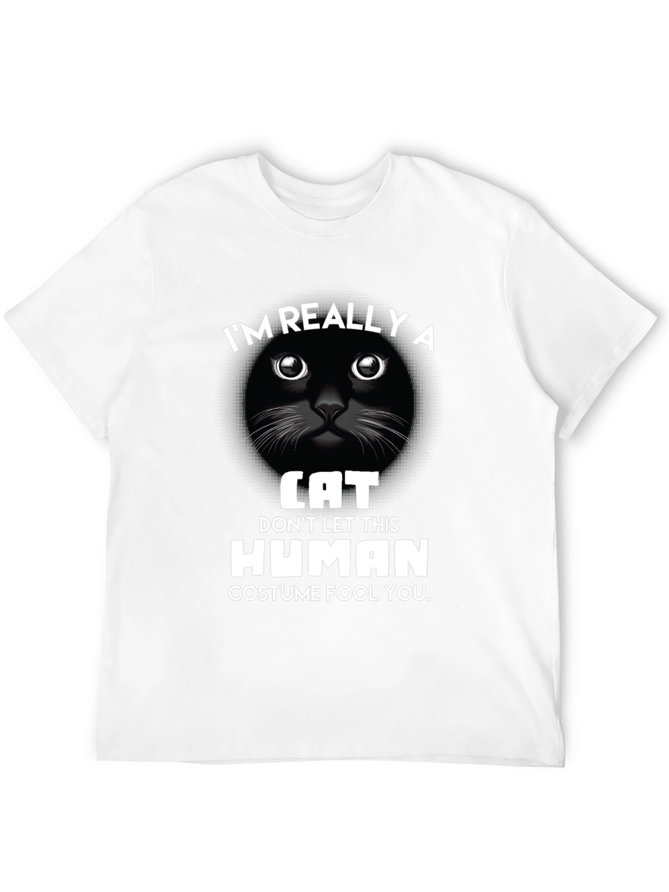 Im Really A Cat T-Shirt Funny Costume Tee