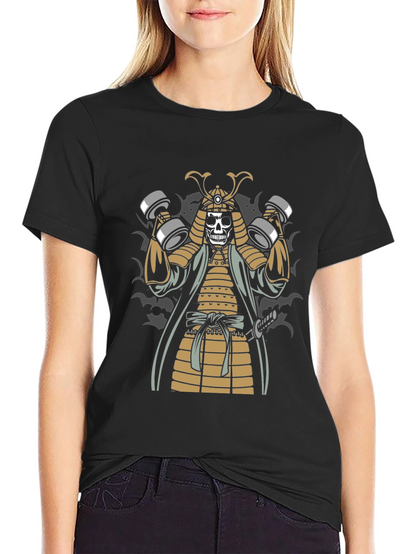 Samurai Skeleton Gym T-Shirt