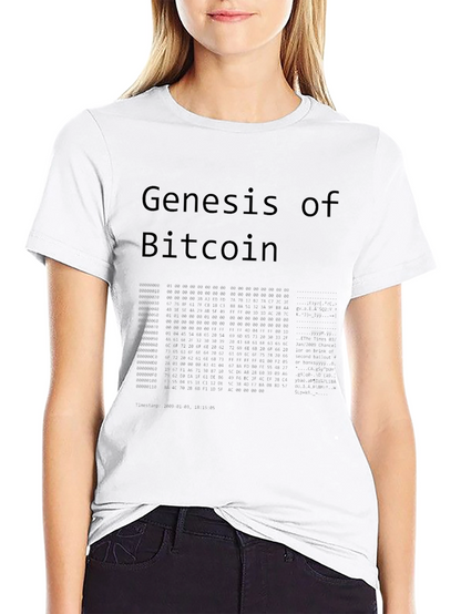 Genesis of Bitcoin Black T-Shirt