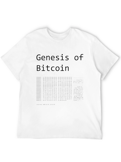 Genesis of Bitcoin Black T-Shirt
