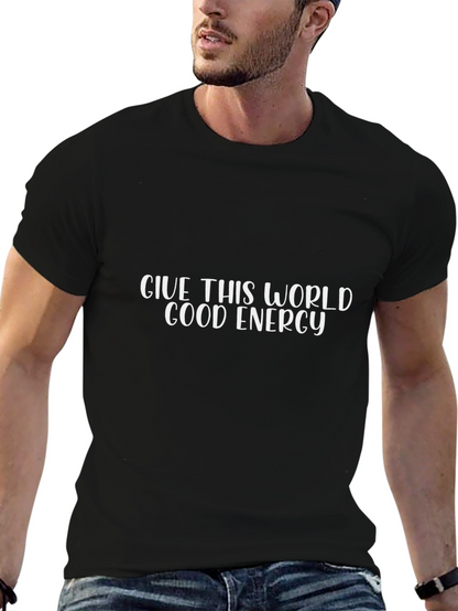 Good Energy Graphic Tee - Black Casual T-Shirt