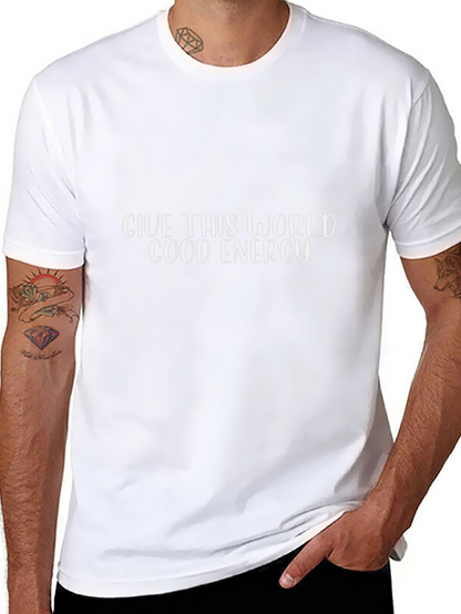 Good Energy Graphic Tee - Black Casual T-Shirt